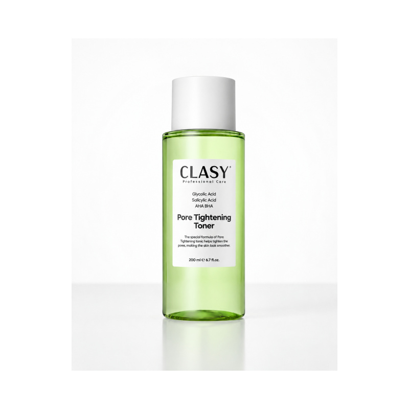 تونر AHA وBHA لتنقية البشرة والعناية بمظهر المسام والرؤوس السوداء AHA BHA Toner – Pore Tightening & Blackhead Care